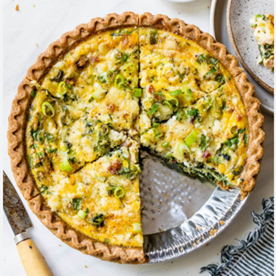 Vegetarian Quiche, 9 inch