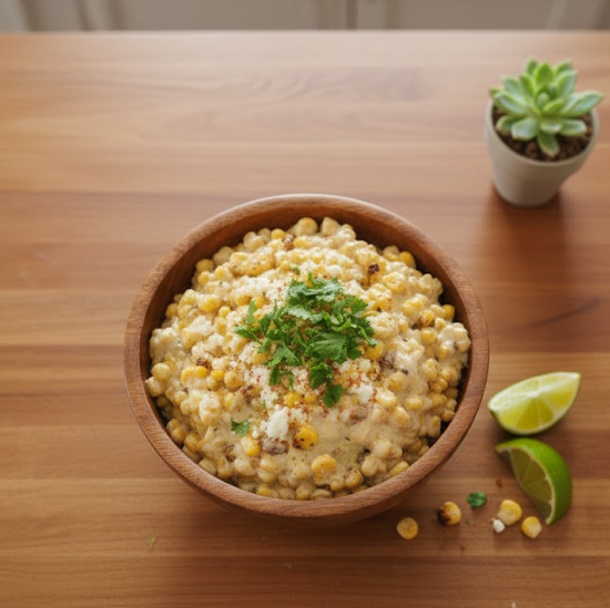 Roasted Corn Lime Crema