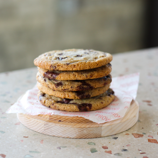Soft Baked Chocolate Chip Cookies