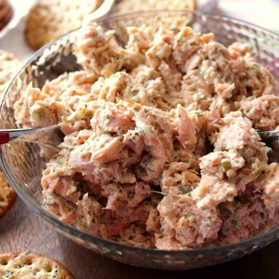 Baked Salmon Salad