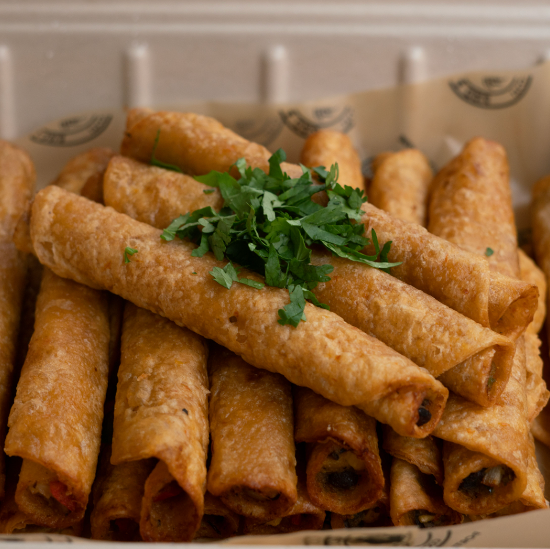 Black Bean & Sweet Potato Taquitos (Vegan)