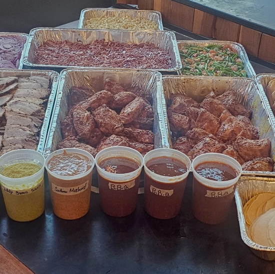 Texas BBQ spread