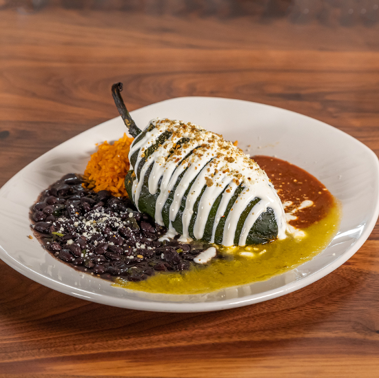 CHICKEN TINGA CHILE RELLENO