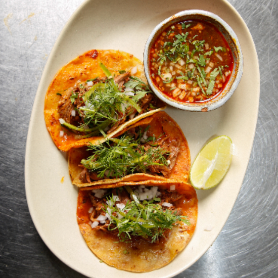 Beef Birria Taco Platter