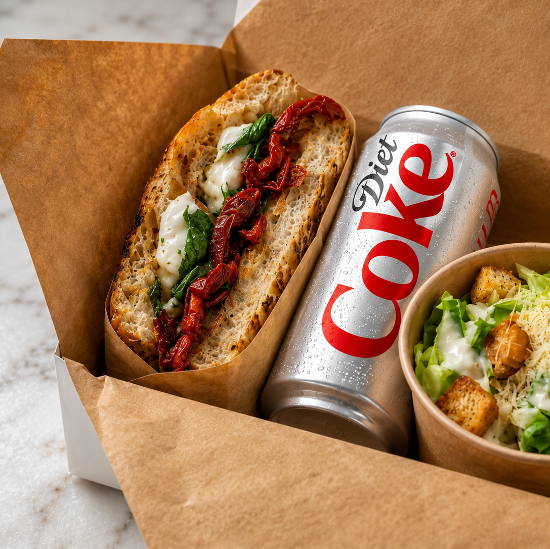 Burrata Mediterranea Focaccia Lunch Box (V)