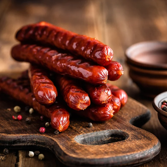 BBQ Sausage Links - 1/2 Cut