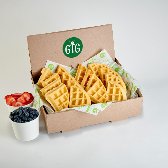 Belgian Waffles & Fresh Fruit Tray