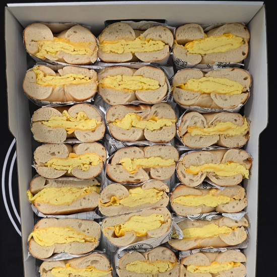 Egg & Cheese Bagel Sandwich Tray