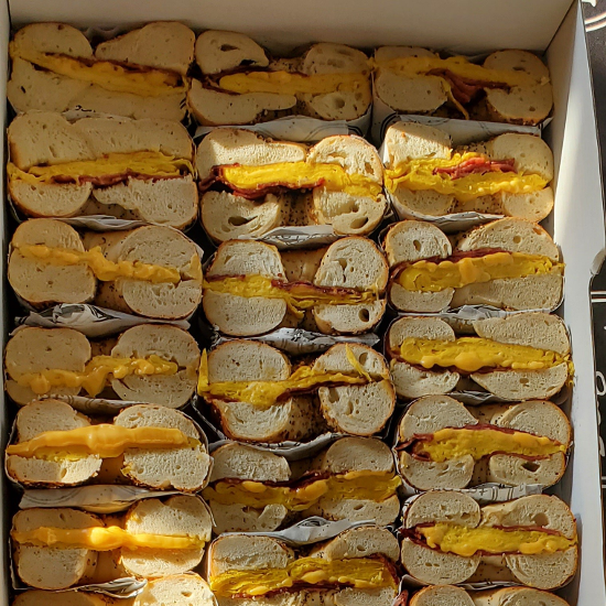 Turkey Bacon, Egg & Cheese Sandwich Tray