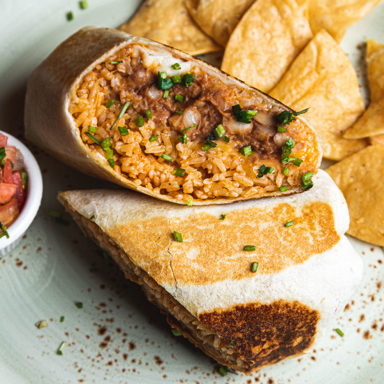 Rice, Bean, & Cheese Burrito