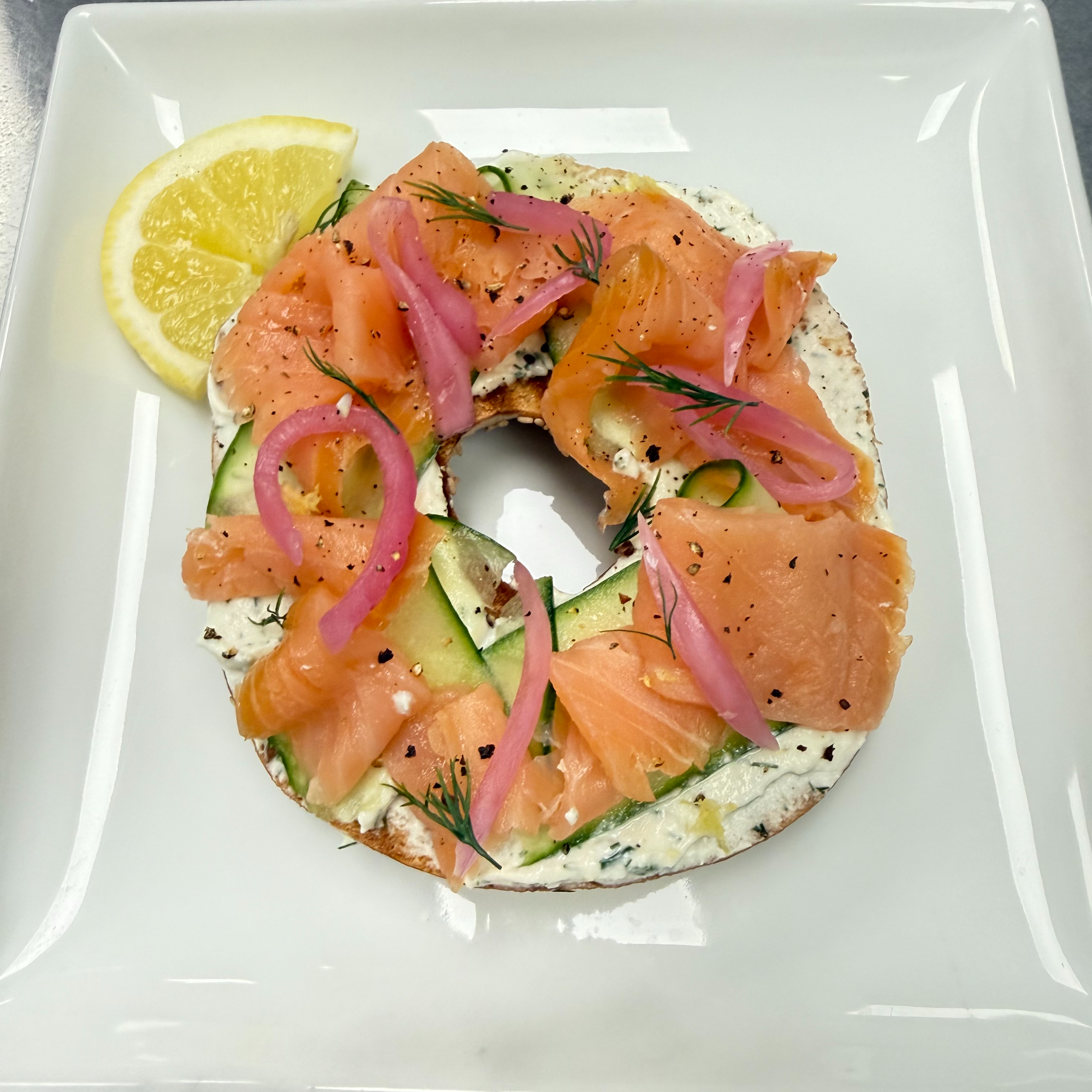 Lox and Dill Bagel - Half