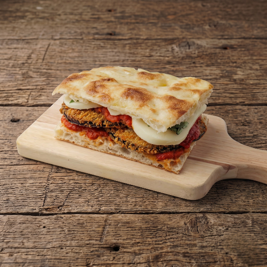 Parmigiana di Melanzane Focaccia (V)