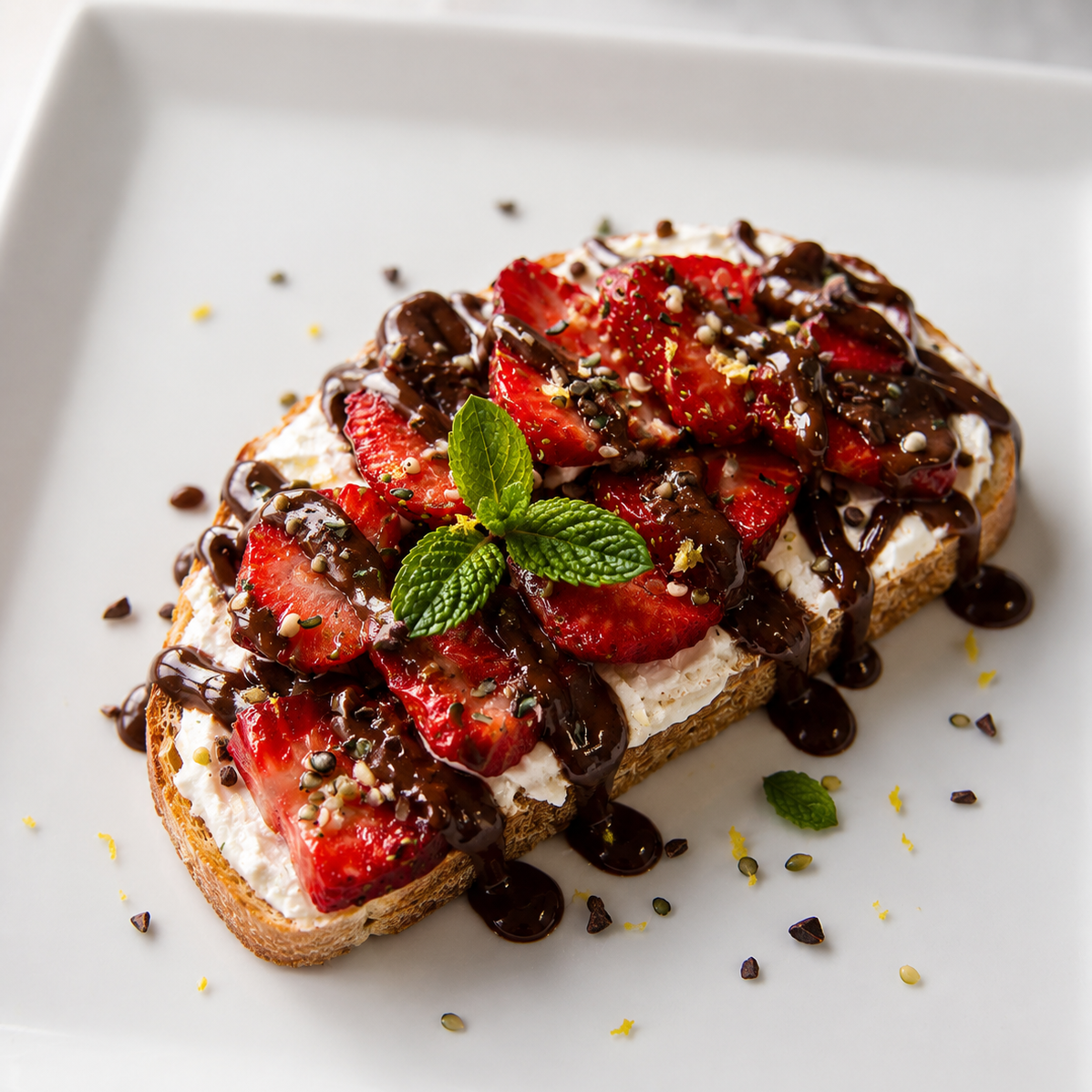 Strawberries & Cream Toast