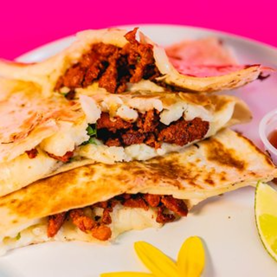 Pastor Quesadilla Plate