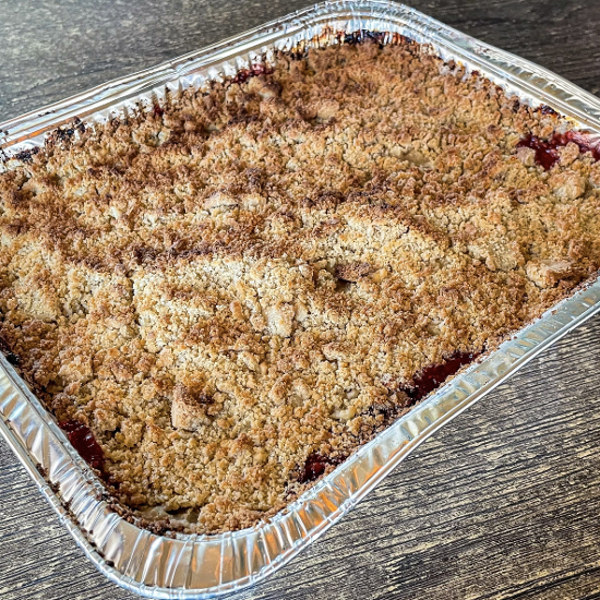 Strawberry Peach Crumble