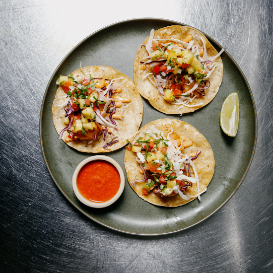 Mini Vegetarian Tostadas