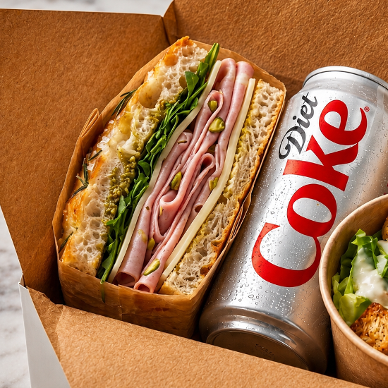 Mortadella e Provolone Focaccia Lunch Box