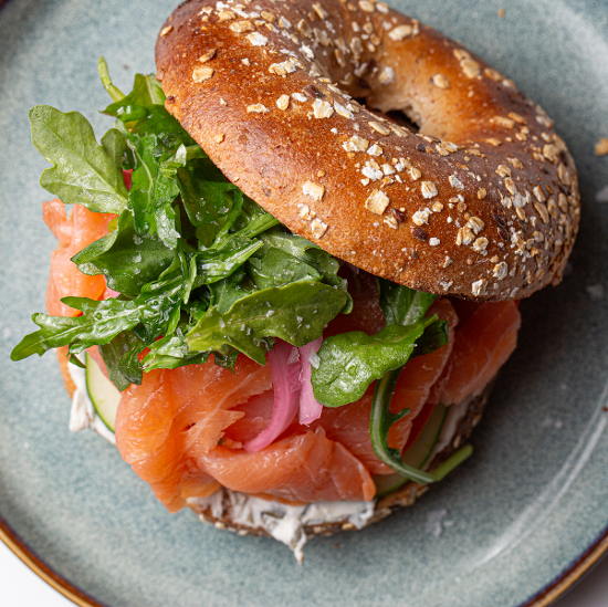 Salmon Lox Bagel