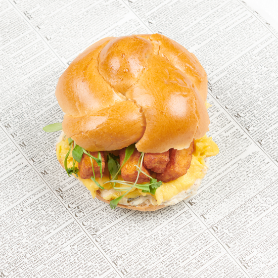 Challah Halloumi & Egg Sandwich