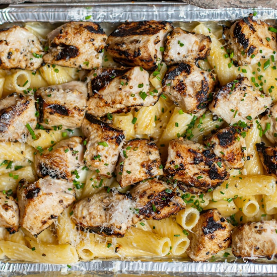 Chicken Skewer & Cierra Pasta