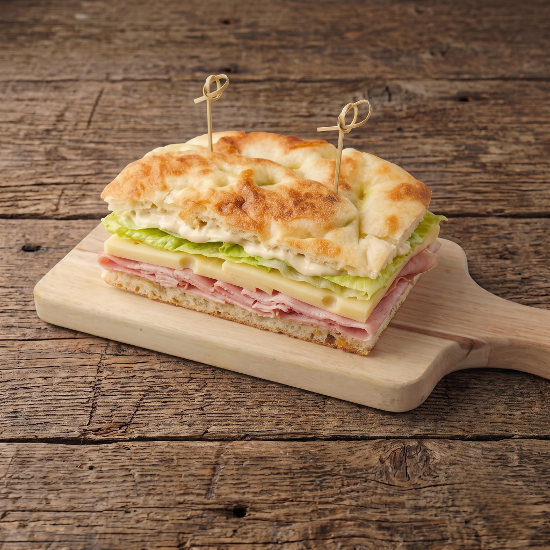 Prosciutto Cotto e Emmenthal Focaccia