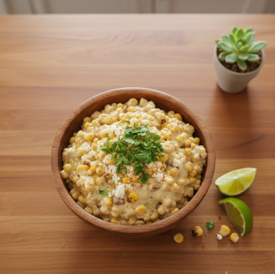 Roasted Corn Lime Crema