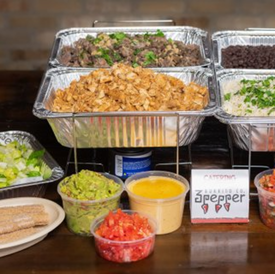 Rice & Salad Bowl Bar for 40+ (w/ Chips, Dips & Churros)