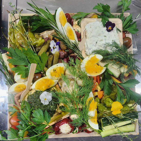 Crudo, Mezze & Dips Platter