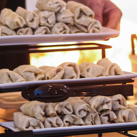 Two-Bite Greek Wraps