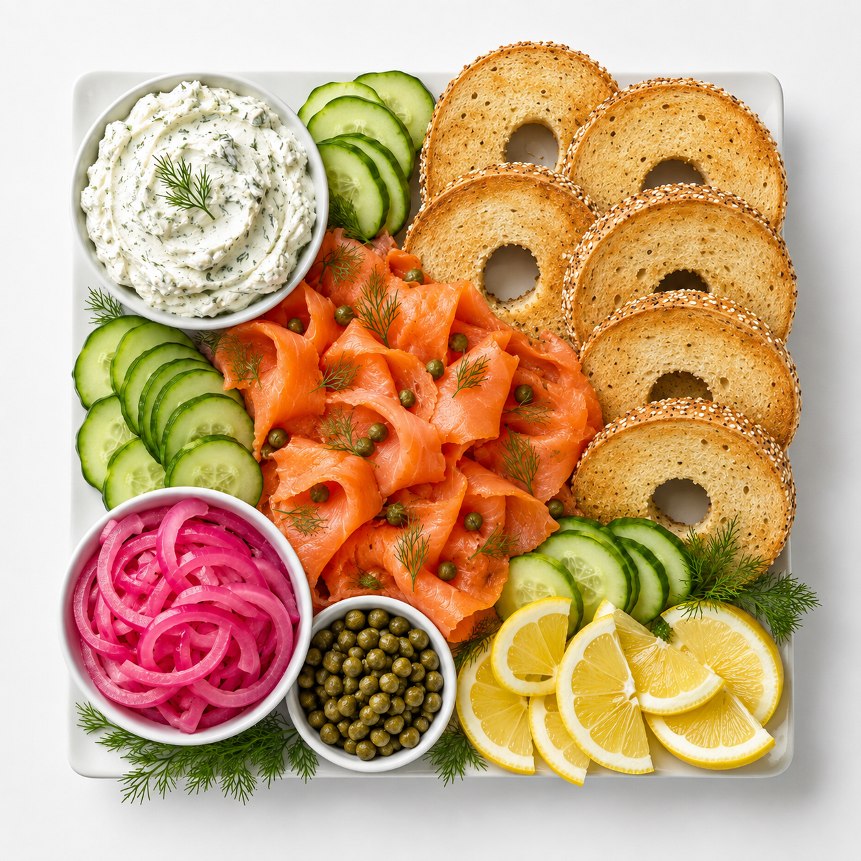 Lox & Bagel Board