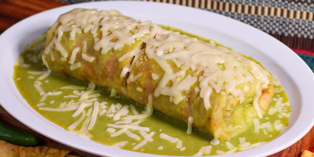 Green Wet Burrito