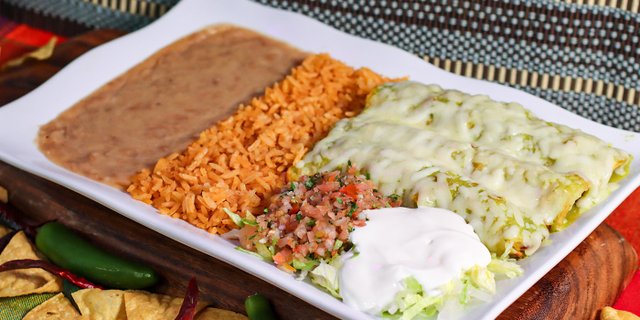 Chicken Enchiladas Plate