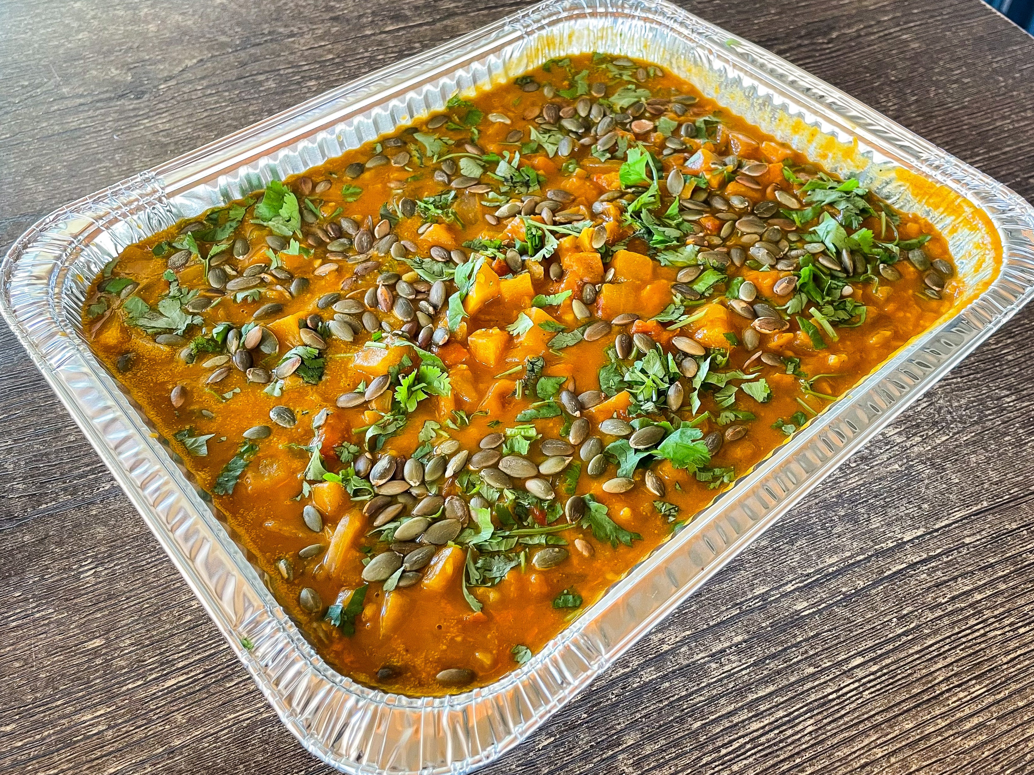 Pumpkin Coconut Curry Tray