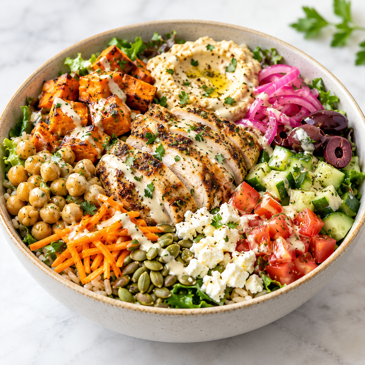 Build Your Own Bowl - Mediterranean Style